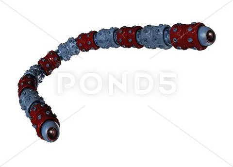 Robotic snake, artwork Stock Illustration