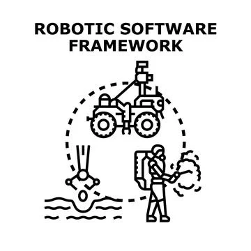 Robotic software framework controlling automated exploration and operation 库存插图