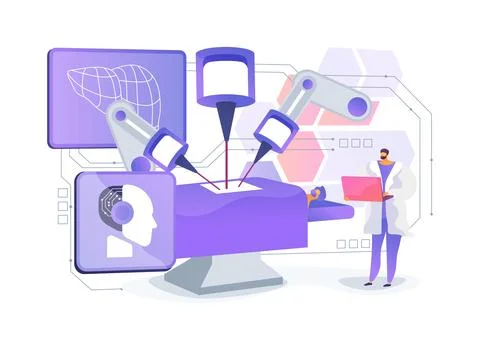 Robotic Surgery Arm abstract concept vector illustration. Stockillustratie