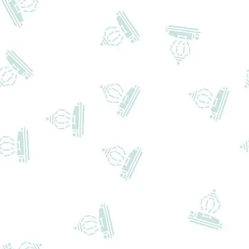 Robotic surgery glyph seamless pattern イラスト素材