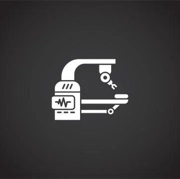 Robotic surgery related icon on background for graphic and web design. Creative 스톡 일러스트