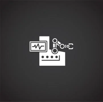 Robotic surgery related icon on background for graphic and web design. Creative 스톡 일러스트