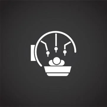 Robotic surgery related icon on background for graphic and web design. Creative 스톡 일러스트