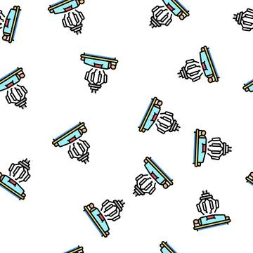 Robotic surgery vector seamless pattern イラスト素材