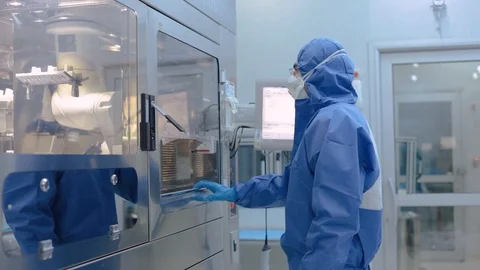 Robotic System for Medicine Stock Footage 127286781
