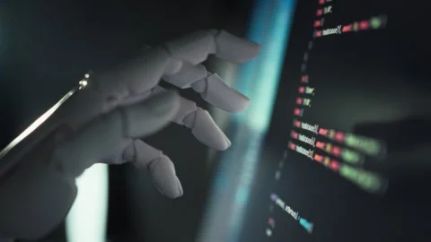 A robotic system receives a command signal leveraging mechatronics and artif Stock Footage 334546221