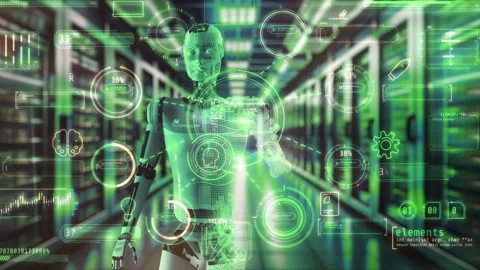 Robotic Systems Enhancing Production Efficiency Stock Footage 295907603