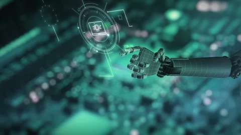 Robotic Systems Enhancing Production Efficiency Stock Footage 295909065