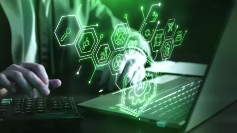 Robotic Systems Enhancing Production Efficiency Stock Footage 295939284