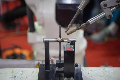 Robotic TIG Welding Foto stock