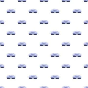 Robotic vacuum cleaner pattern background illustration Stock Illustration
