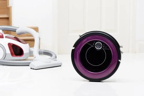 Robotic vacuum cleaner Stock Photos