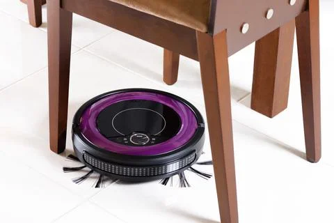 Robotic vacuum cleaner Stock Photos