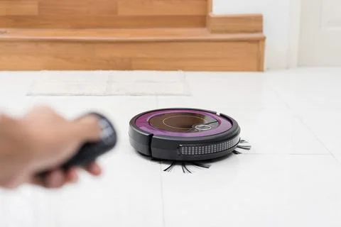 Robotic vacuum cleaner Stock Photos