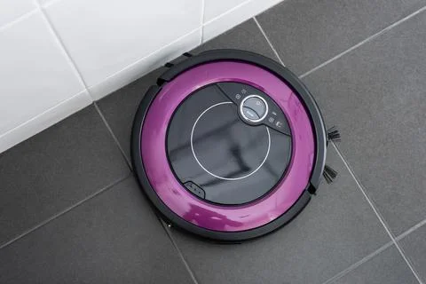 Robotic vacuum cleaner Stock Photos
