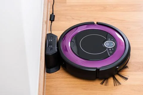 Robotic vacuum cleaner Stock Photos
