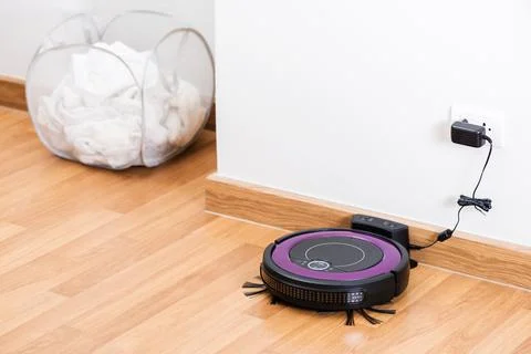 Robotic vacuum cleaner Stock Photos