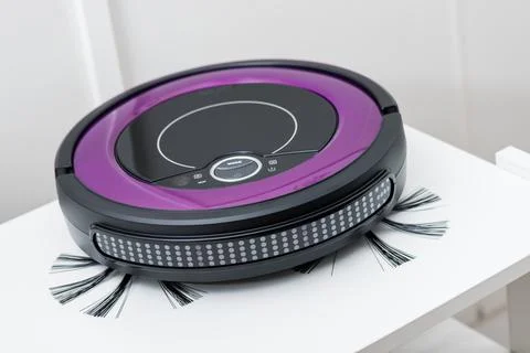Robotic vacuum cleaner Stock Photos