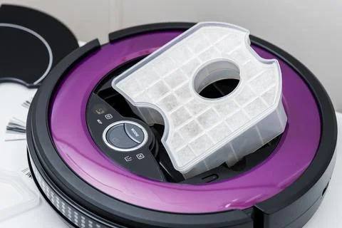 Robotic vacuum cleaner Stock Photos