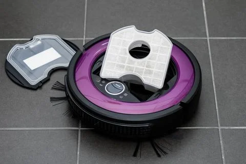 Robotic vacuum cleaner Stock Photos