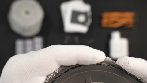 Robotic vacuum cleaning mop pad replacement assembly overview Stock Footage 345023957