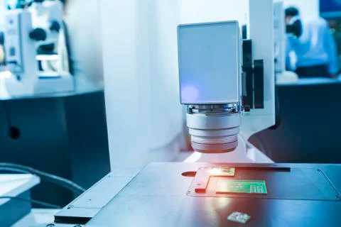 Robotic vision sensor camera system in intellegence factory Stock Photos