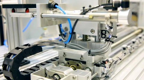 Robotic warehouse model Stock Footage 49365303