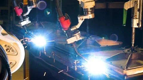 Robotic welder Stock Footage 108699745