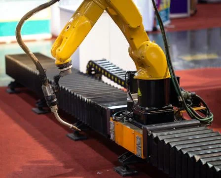 Robotic welding arm Stock Photos