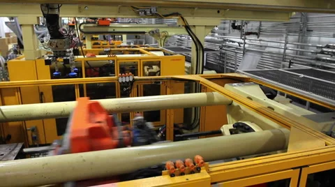Robotics Assembly Factory 6 Stock Footage 939638