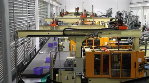 Robotics Assembly Factory Stock Footage 939593