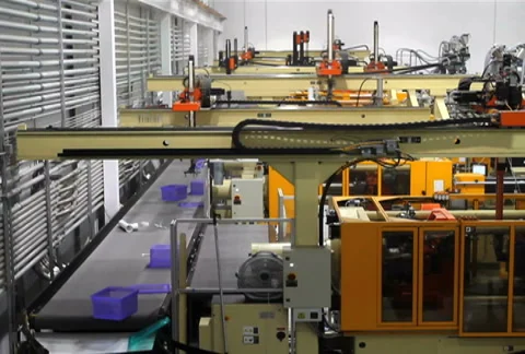 Robotics Assembly Factory Stock Footage 939603