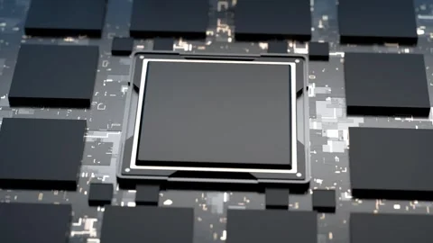 Robotics. Autonomous artificial intelligence. Abstract microcircuit. Electronic Stock Footage 311935274