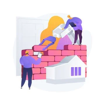 Robotics construction abstract concept vector illustration. 库存插图