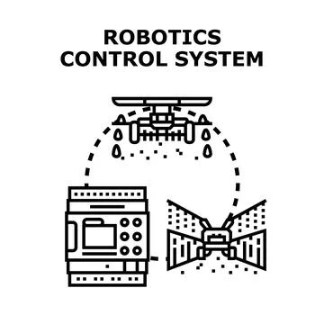 Robotics control system for smart agriculture farming Stock Illustration