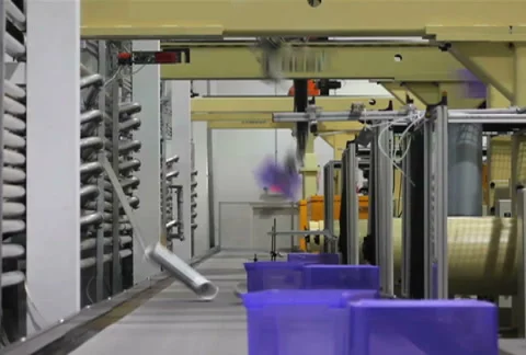 Robotics Factory Time Lapse 3 Video stock 939563