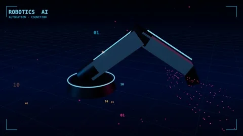 Robotics intelligence arm automation ai Vídeos de archivo 339994487