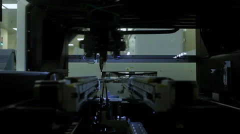 Robotics prints chip computer technology future hd Video stock 39804837