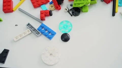 Robotics programming class. Children construct and code Robot. STEM education Stock Footage 241149726