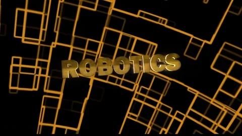 Robotics Technology Word with background Stock Footage 294586930