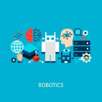 Robotics Vector Concept Stock Illustration