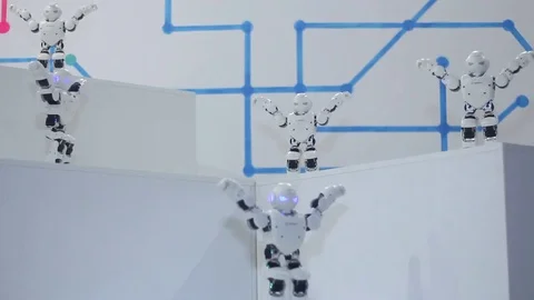 Robots are dancing Stock Footage 81787088