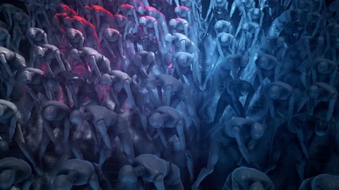 Robots With Artificial Intelligence Comes And Dances In Party Hip Hop V3 Stock-Footage 145495669