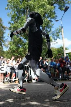 Robots compete in first nationwide Robot Run competition in Krakow, Poland - 06  Foto stock