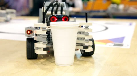 Robots, developed on the basis of the constructor Stock Footage 49150701