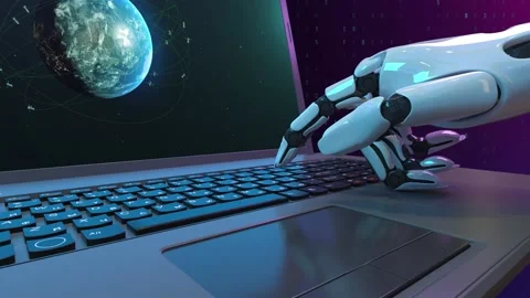 The robot's hand Stock Footage 147401645
