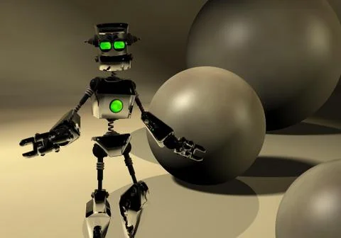 Robots Illustrazione stock