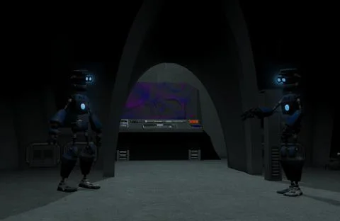 Robots Illustrazione stock