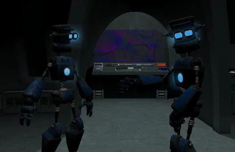 Robots Illustrazione stock