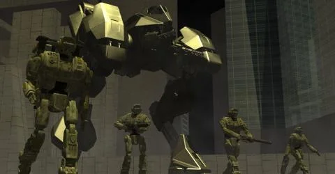 Robots Illustrazione stock